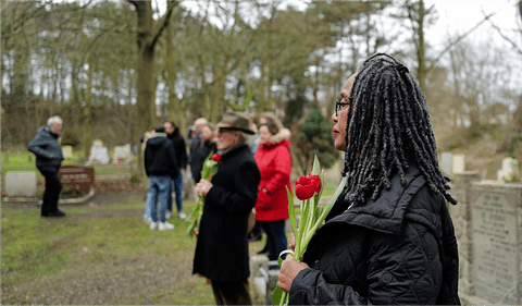 SDM organiseert jaarlijks de 5-februariherdenking ter nagedachtenis aan de omgekomen medewerkers van het Illegale Parool (Foto: Ot van Daalen)