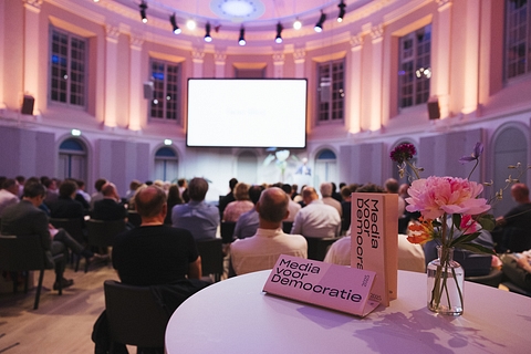 De tweede editie van het evenement Media voor Democratie (Foto: Anne van Zantwijk)