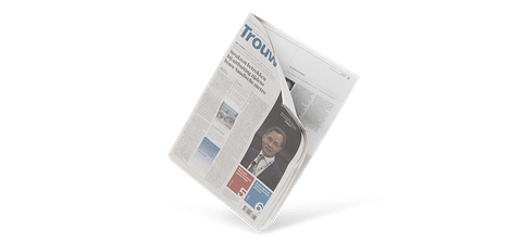 Trouw krant zonder achtergrond